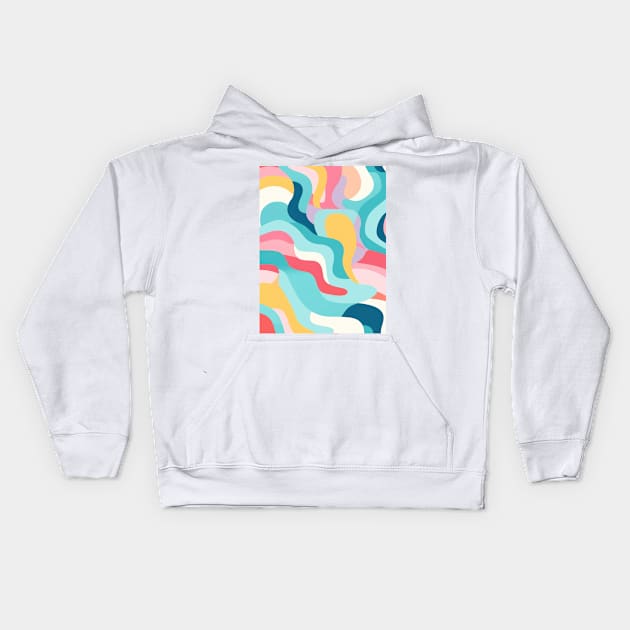 Autumn Nostalgia: Retro Pastel Doodle Delight Kids Hoodie by star trek fanart and more